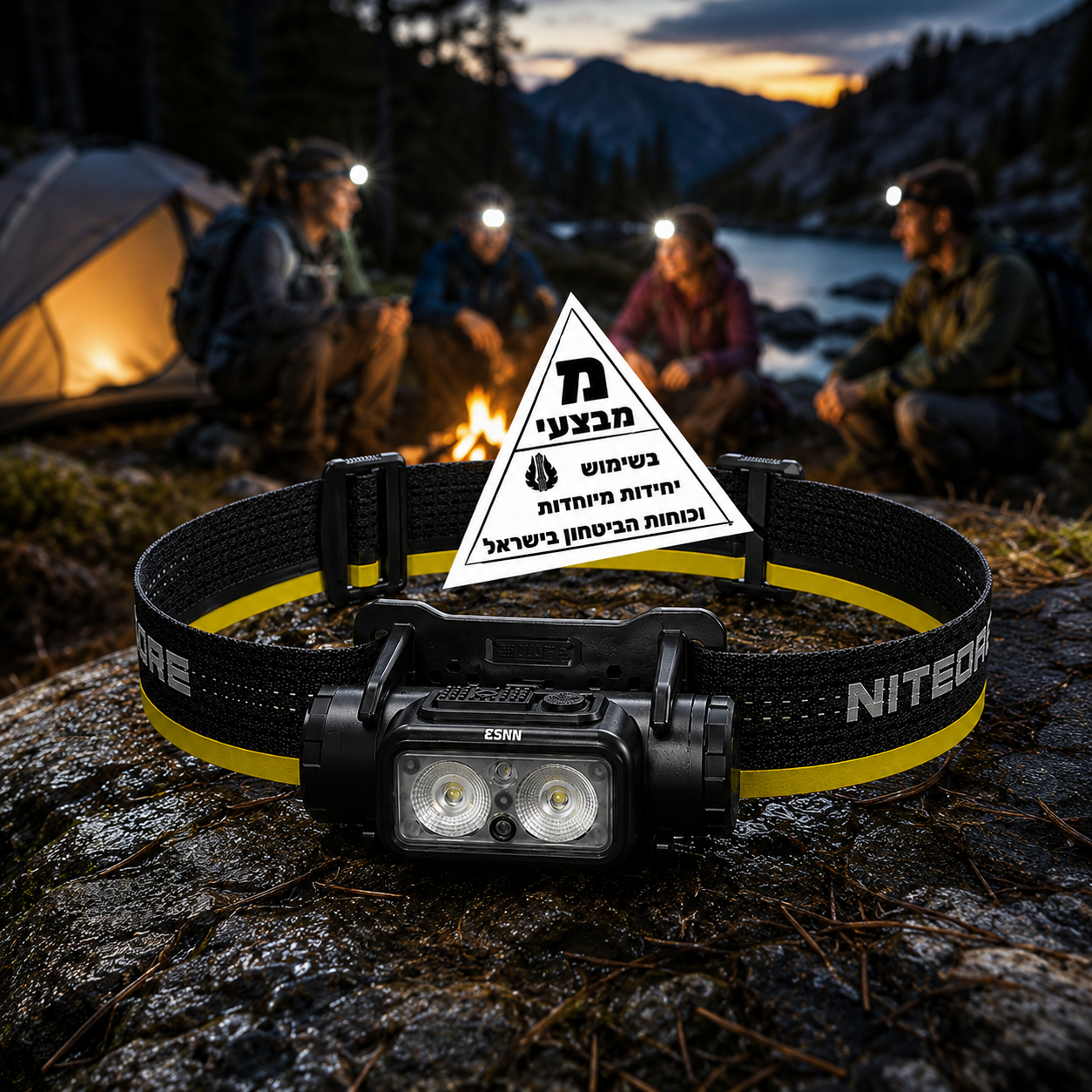 פנס ראש Nitecore לחיילים 1800 לומן NU53