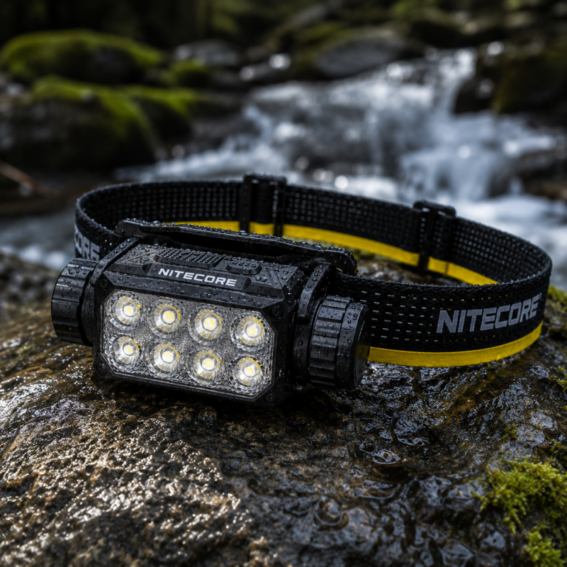 פנס ראש מקצועי נטען Nitecore HC75 UHE – עוצמה של 3000 לומן