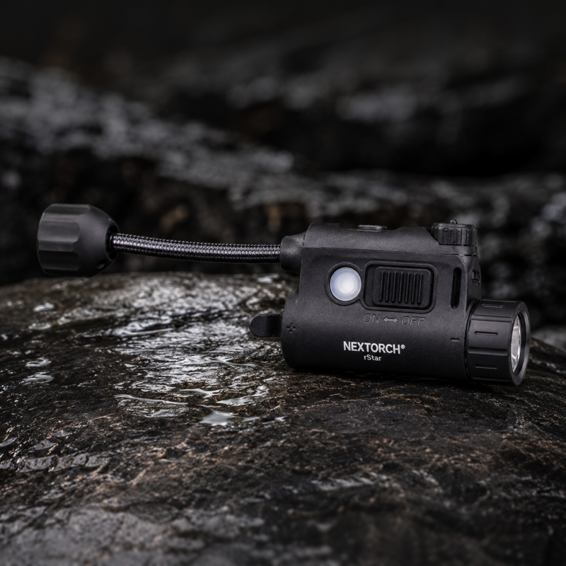 פנס מולטי-לייט טקטי לקסדה  NEXTORCH RSTAR – שליטה מלאה בתאורה מבצעית