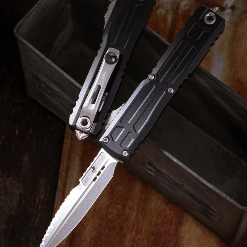 Microtech Ultratech EX ZBP Bayonet Signature Series – אולר אוטומטי OTF משונן מלא