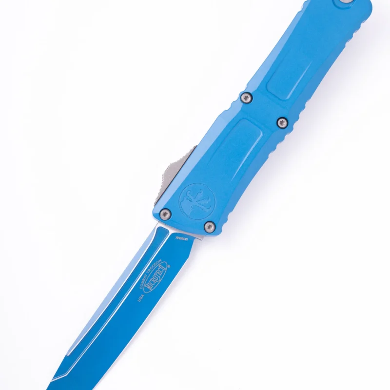Microtech Combat Troodon Gen III – אולר אוטומטי OTF בצבע תכלת