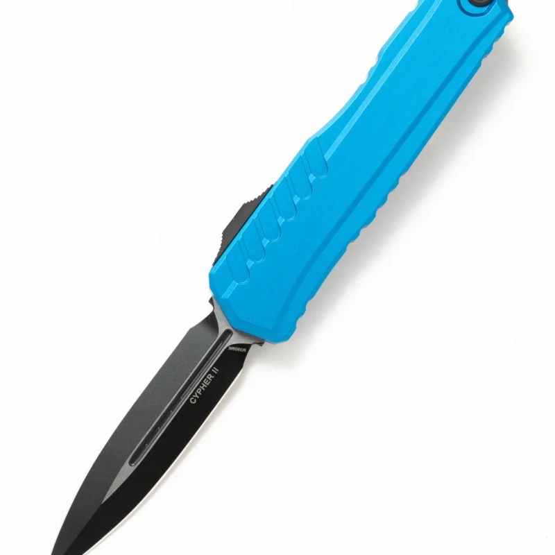 Microtech Cypher II – אולר אוטומטי OTF טורקיז/שחור