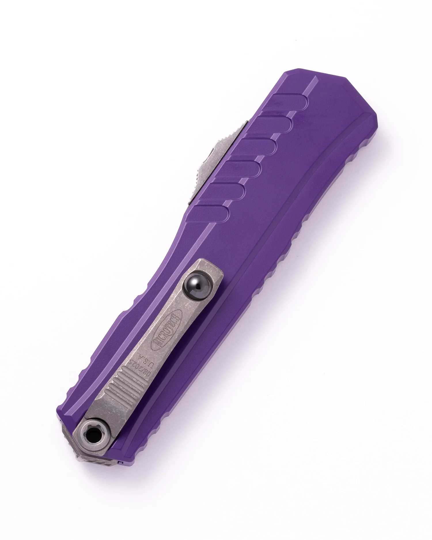 Microtech Cypher II D/E סכין אוטומטית OTF בציפוי סגול – תמונה 2