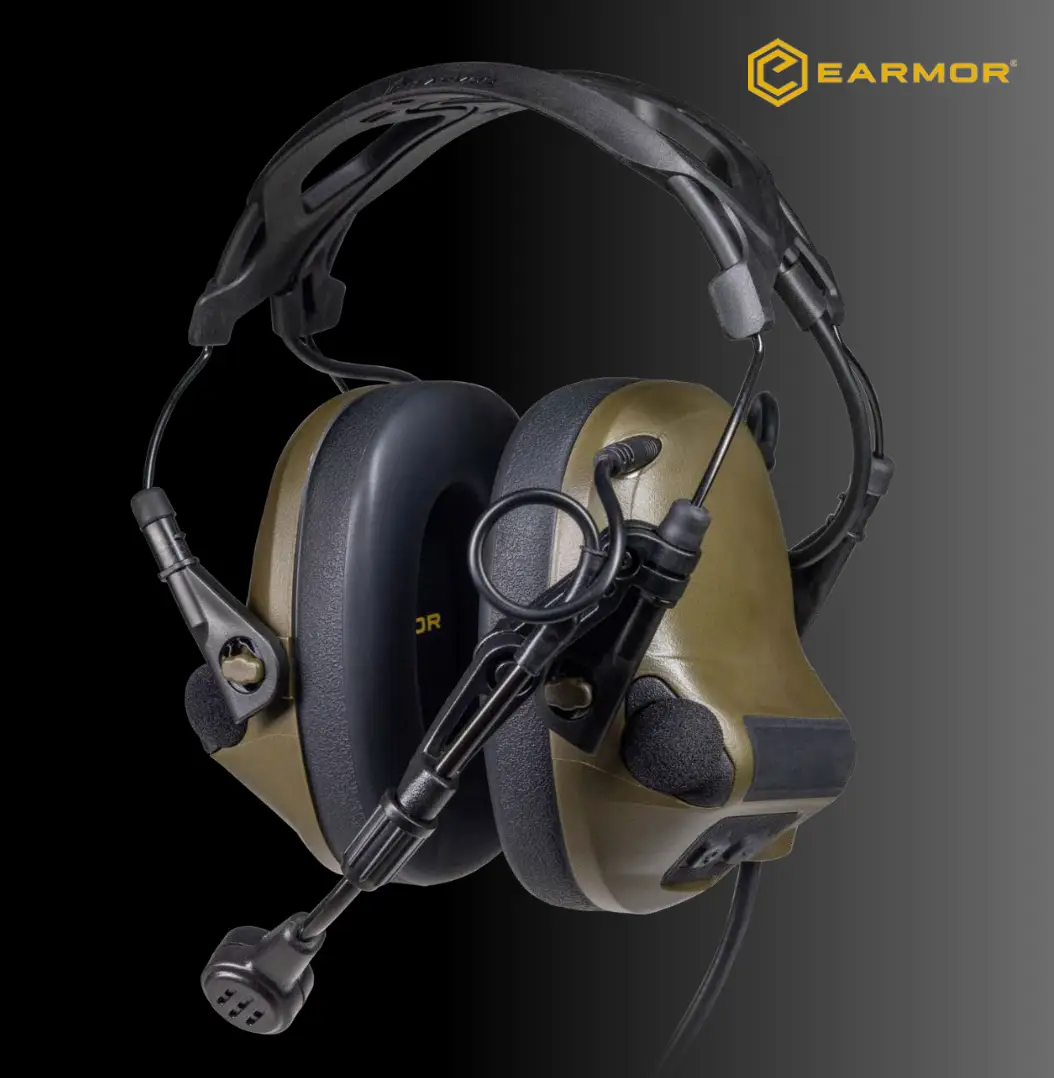 מערכת קשר EARMOR M33 Pro כולל מתאם לקסדה צה״לית (שחר)