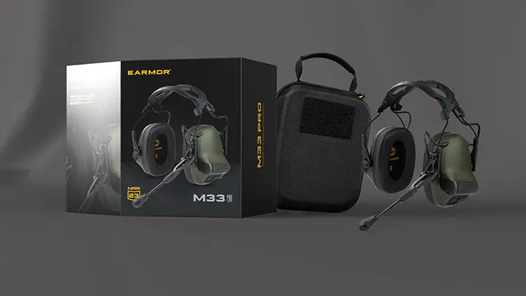 מערכת קשר EARMOR M33 Pro כולל מתאם לקסדה צה״לית (שחר) – תמונה 3