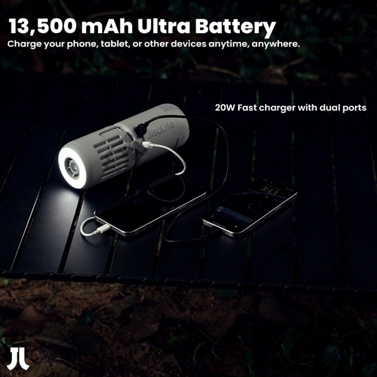 מאוורר שטח עוצמתי JISULIFE OUTDOOR ULTRA1 – תמונה 6