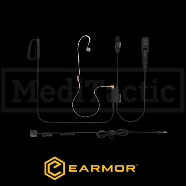 אוזניית שב״כ Earmor P20 – חיבור למכשיר קשר Hytera PD780